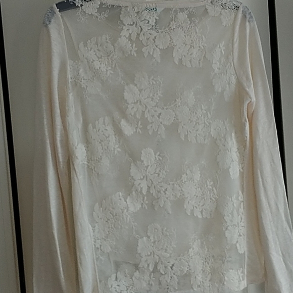 Sundance, 100% Linen & Lace Top XS - Picture 4 of 11